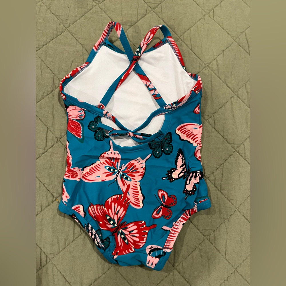 Hanna Andersson Swimsuit 12-18m (80) - Butterfly Print - Picture 2 of 6